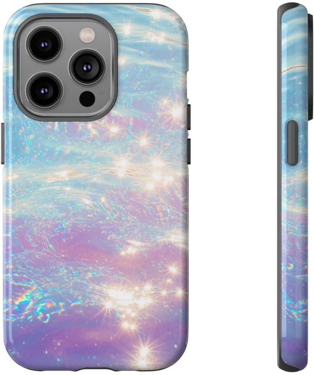 Iridescerend Waterglans Ontwerp – Telefoonhoesje Geschikt voor iPhone 14 Pro