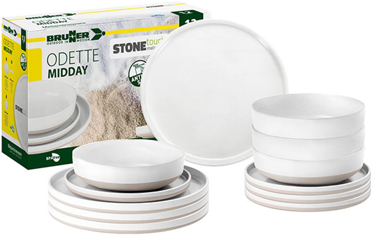 Brunner Odette Midday - melamine serviesset (12 delig)