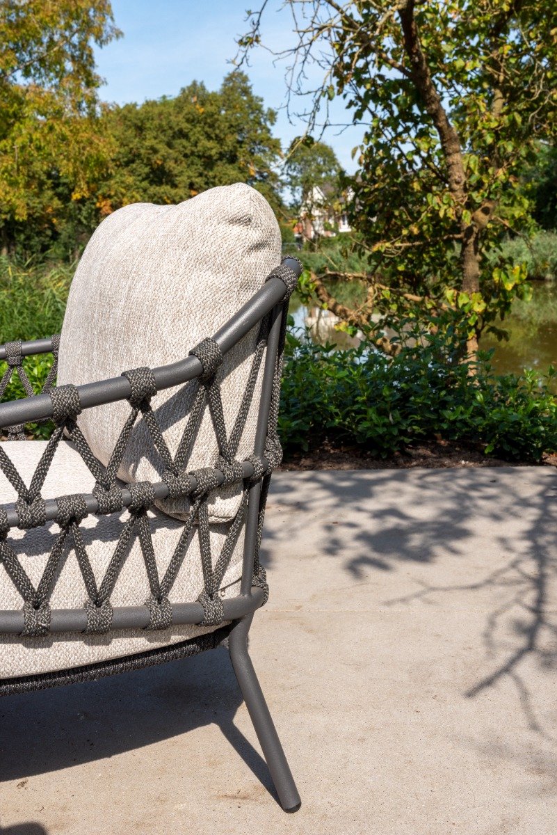 4 Seasons Outdoor Calpi fauteuil lounge dining bas - anthracite
