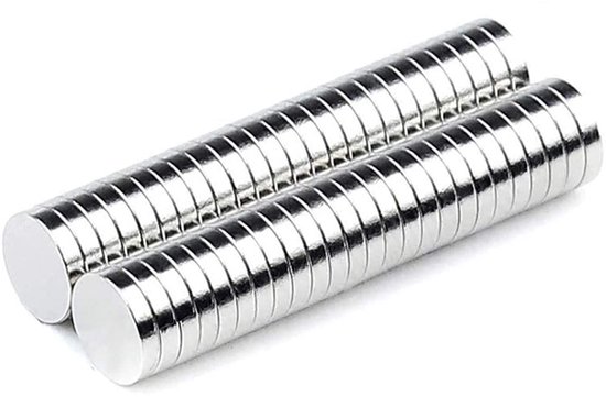 Oderra 60 stuks mini magneten, rond, klein, 6 x 3 mm, neodymium