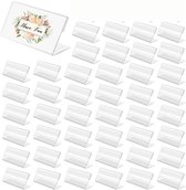 Lot De 24 Supports De Cartes En Acrylique Transparent - 2x2x1 Cm, Triangulaires, Pour Photos, Cartes De Vœux, Mémos