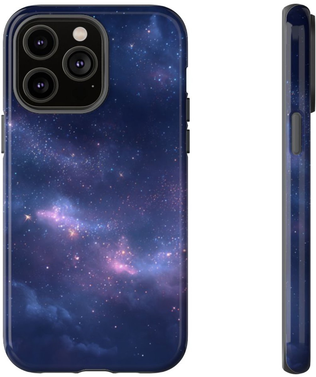 Sterrennevel Nachtelijke Hemel – Telefoonhoesje Geschikt voor iPhone 14 Pro Max