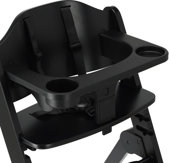 Chaise haute de Luxe Deryan Odin avec transat - Grijs foncé