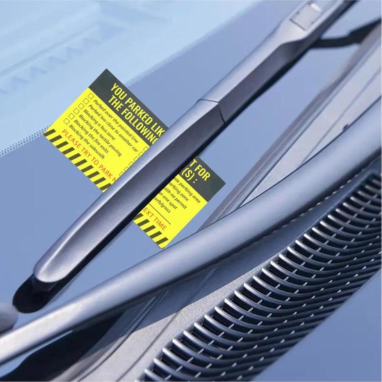 Funny parking tickets - 200 stukken - grappige kaarten met inscriptie - slechte parkeerkaarten - grappige parkeerboetes met verschillende redenen voor overtredingen van Smukdoo — afbeelding 3