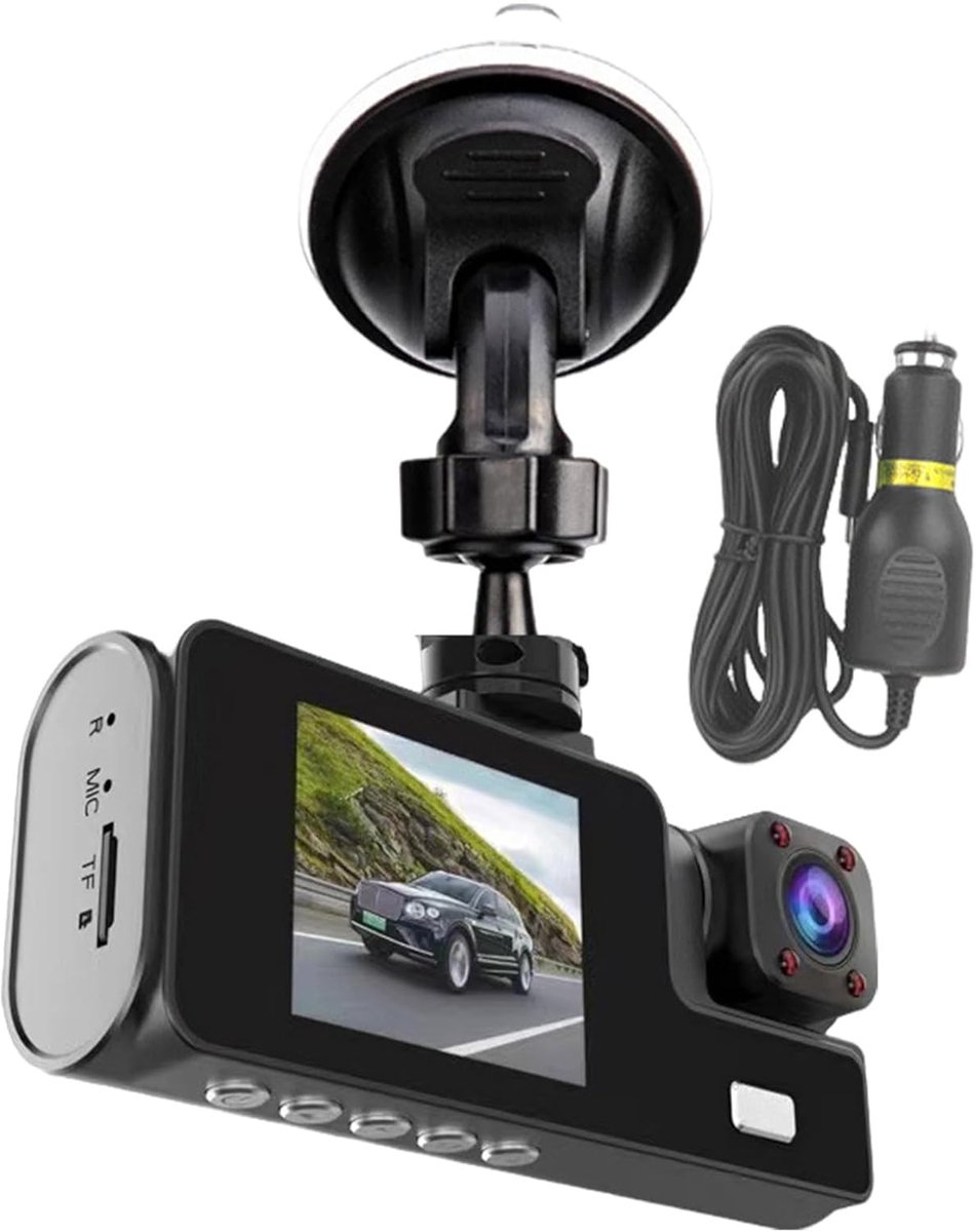 Dashcam - Automonitorcamera - 1080p dubbele lens - HD-videorecorder, groothoekweergave - naadloze loop-opname - voor rijveiligheid, parkeerveiligheid en roadtrips – foto 7