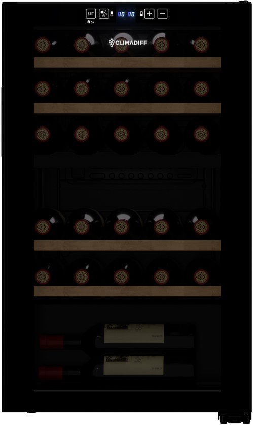 Climadiff CEPAGE33DZ - vrijstaande wijnklimaatkast - 2 zones - Climadiff - €404,00