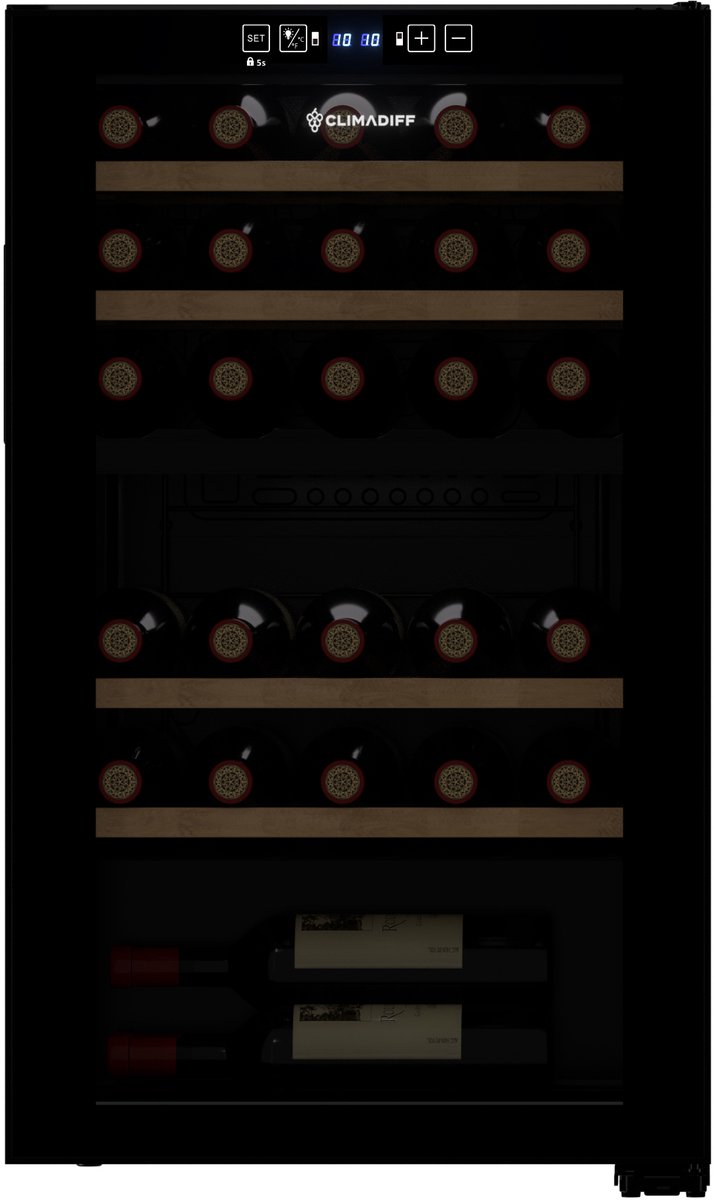 Climadiff CEPAGE33DZ - vrijstaande wijnklimaatkast - 2 zones - Climadiff - €579,00