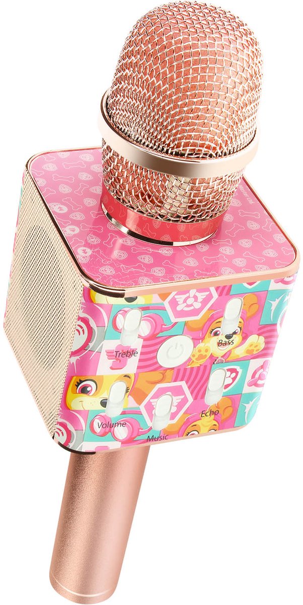 Forever, Karaoke Microfoon Speciaal patroon van Stella Pat Patrol voor kinderen, Rose goud