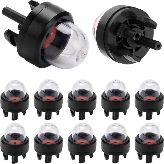 Foto: Snap on starter bol pomp vervangende snap on starter bol carburateur primer pomp brandstof bol voor grasmaaiers kettingzagen bladblazers motorzagen maaiers 12 stuks