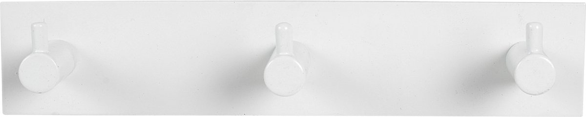 HOME It Kapstok met 3 haken 20 × 4 x 4 cm wit