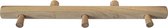 HOME It® kapstokrail met 3 haken, eikenhout