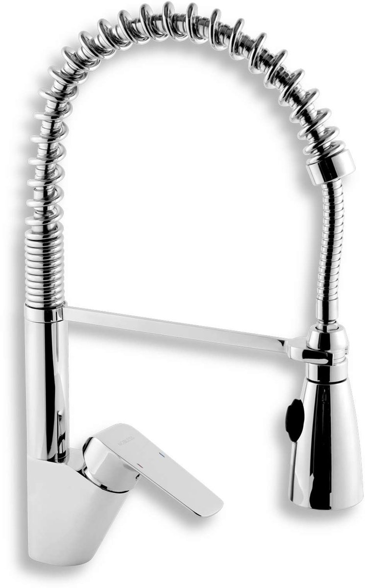 Novaservis Nobless Tina - Keukenkraan met flexibele arm en sproeikop, chroom 38481,0