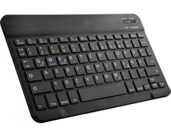 Mini Bluetooth toetsenbord draadloos oplaadbaar - Keyboard ondersteuning voor Android IOS Windows geschikt voor Telefoon / tablet / Laptop / Computer - zwart