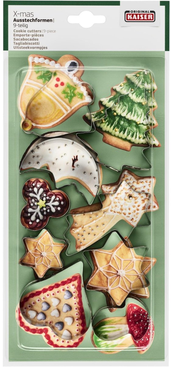 Origineel Kaiser 2300612867 Koekjesvorm, koekjesvorm, voor het uitsteken van koekjes, biscuits, fondant, plaatstaal