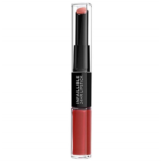 L'Oréal Paris Infaillible 24H Lipstick - Langhoudende 2-staps Lipstick met Vitamine E - 506 Red Infallible - Rood - 5.7ml