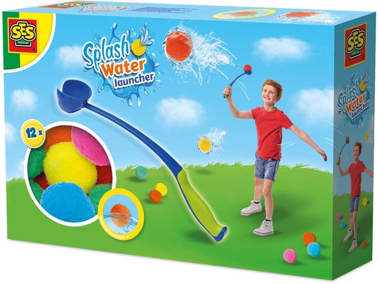 SES Creative 02318 Splash Waterballen Werper - Gooi herbruikbare waterballonen tot wel 25 meter - Herbruikbaar - Waterspeelgoed