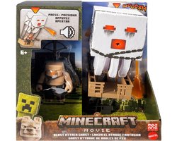 Minecraft Movie Blast Attack Ghast - Actiefiguur met licht, geluid en projectiel
