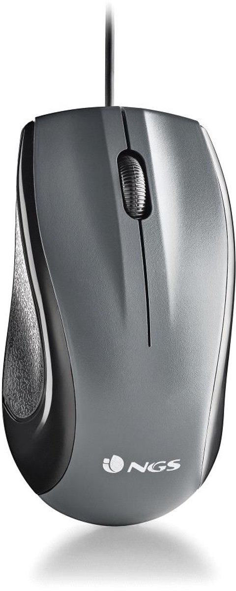 Muis NGS Musk Zwart Grijs 1200 DPI