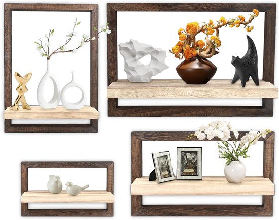 LP houder set van 3 – massief hout - vinyl wand houder - Woonaccessoires | Wandplanken en Boekenplanken LP houder set van 3 – massief hout - vinyl wand houder - Woonaccessoires | Wandplanken en Boekenplanken