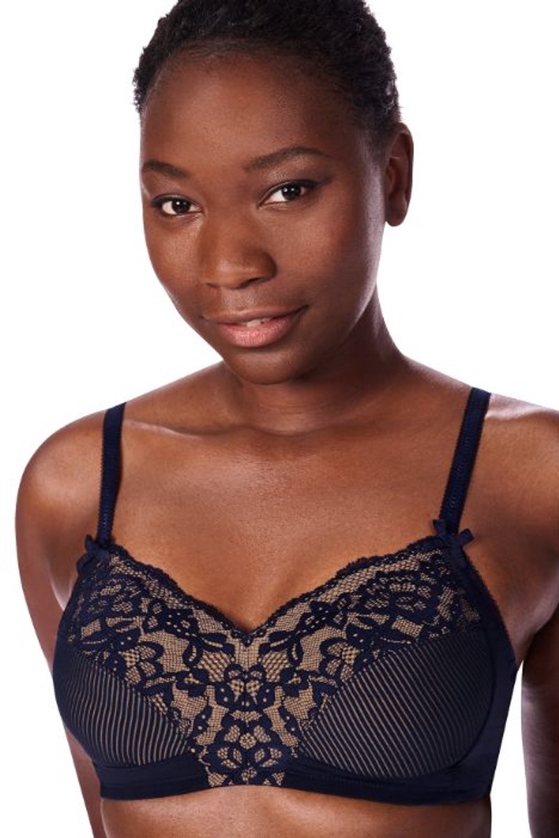 Amoena Kyra SB Prothese Bh zonder Beugel Kyra SB C0549 C0549 - dark blue/nude - maat EU 80C / FR