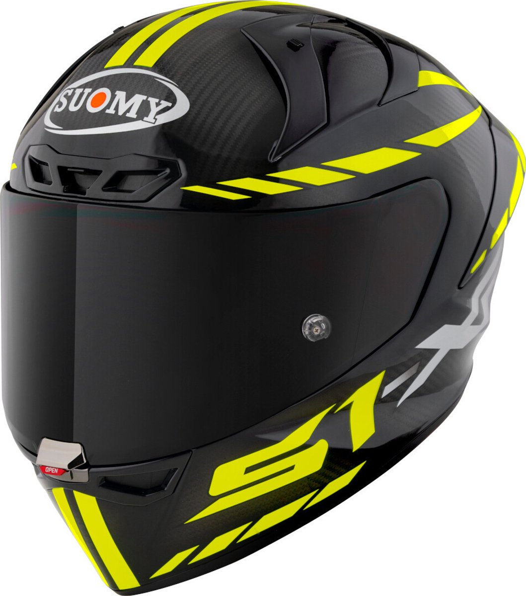 Suomy S1-XR GP Carbon Hypersonic E06 Zwart Geel Integraalhelm - Maat XS - Helm