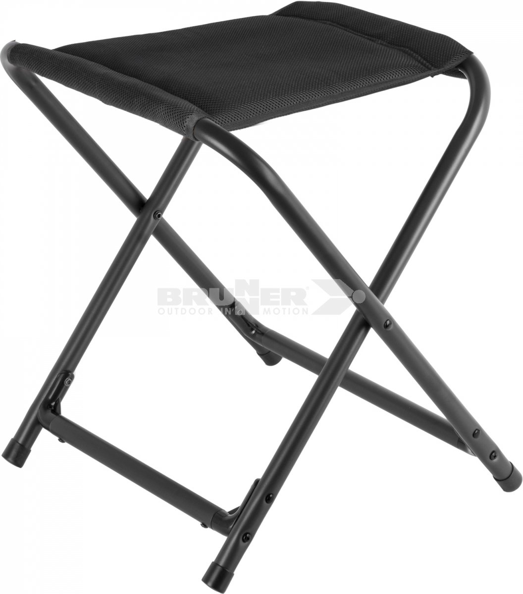 Brunner Opvouwbaar Krukje Aravel Vitachic - Maat XL - Zwart - Lichtgewicht - Opvouwbaar - Aluminium - 100 kg draagkracht - Compact en Draagbaar