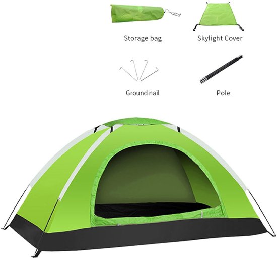 Tent voor 2 personen - Waterdichte kampeertent - Buitentent - Kampeertent voor op het strand - Tent voor wandelen en wildkamperen — afbeelding 5