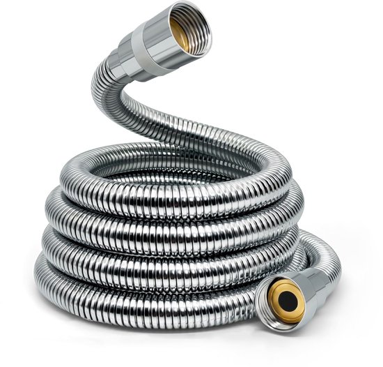 Tuyau de douche flexible et renforcé Ibenzoa® de 1,5 mètre avec raccord universel