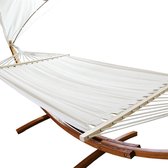 Imperatoris - Opvouwbare Egg Hangstoel - Cocoon - Hangstoel met Standaard - Voor Binnen en Buiten - Geschikt voor Tuin en Balkon - Comfortabele Garden Hangstoel - belastbaarheid 200 kg (wit)