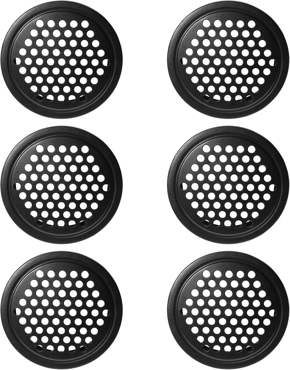6 stuks - luchtroosters - ventilatierooster deksel - ronde luchtroosters - Ventilatiegaten