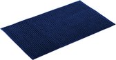 MSV Tapis de bain / tapis de bain tapis de sol - bleu foncé - 50 x 80 cm - Microfibre - antidérapant