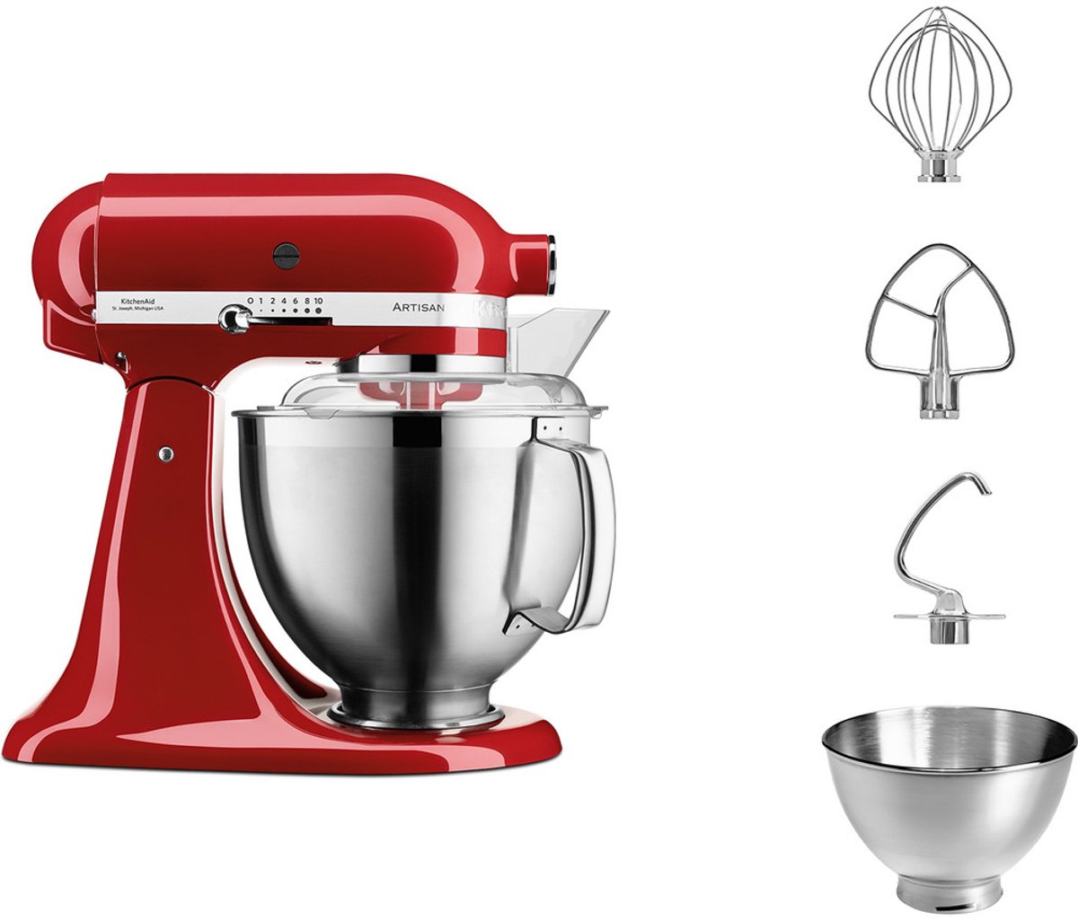 Kitchenaid Artisan keukenmachine 4,8 liter 5KSM185PSEER - Keizerrood