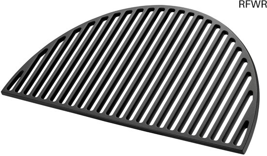 4cookz® set 2 Gietijzer Grillplaten Half - 2 Halve BBQ roosters 47 cm
