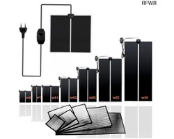 RFWR® Verwarmingsmat voor Reptielen - Instelbare Temperatuur, Waterdicht & Geschikt voor Slangen, Schildpadden en Gekko's - 28 x 14 cm