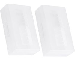 Mk stoer Accu opbergdoos voor 20700 en 21700 batterijen - Waterdicht - Set van 2 stuks - Bescherming en transport van batterijen