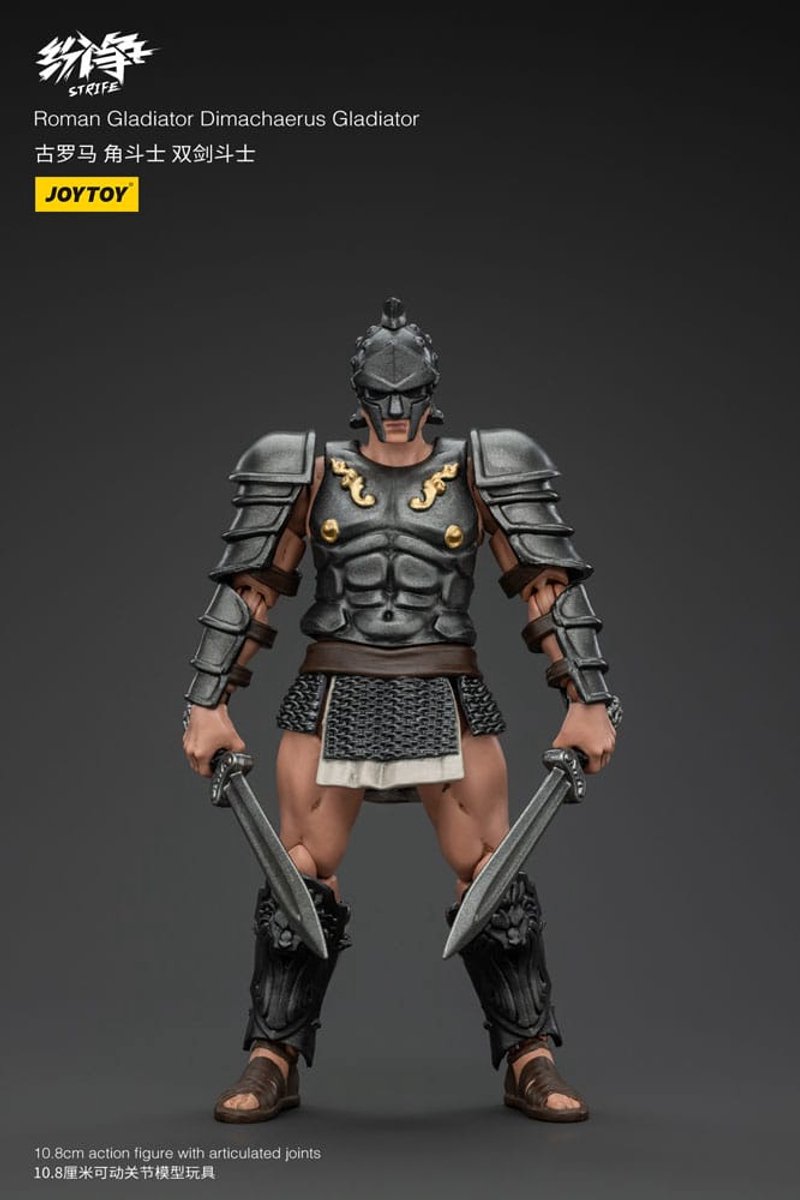 Joy Toy (CN) Strife Action Figure 1/18 Roman Gladiator Dimachaerus Gladiator 11 cm Action Figuur