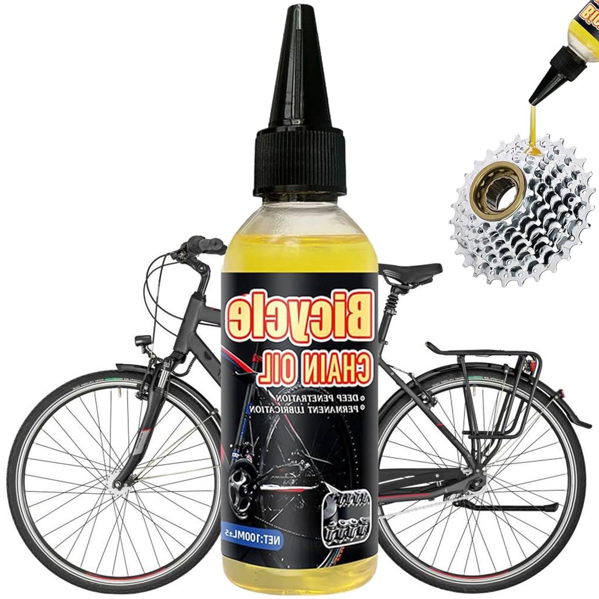Allecto Plus - Fietskettingolie 100 ml - Dry Lube - Keramische kettingspray - Hechtsmeermiddel voor mountainbikes, e-bikes, raceauto's - Koperloos - Duurzaam Effect