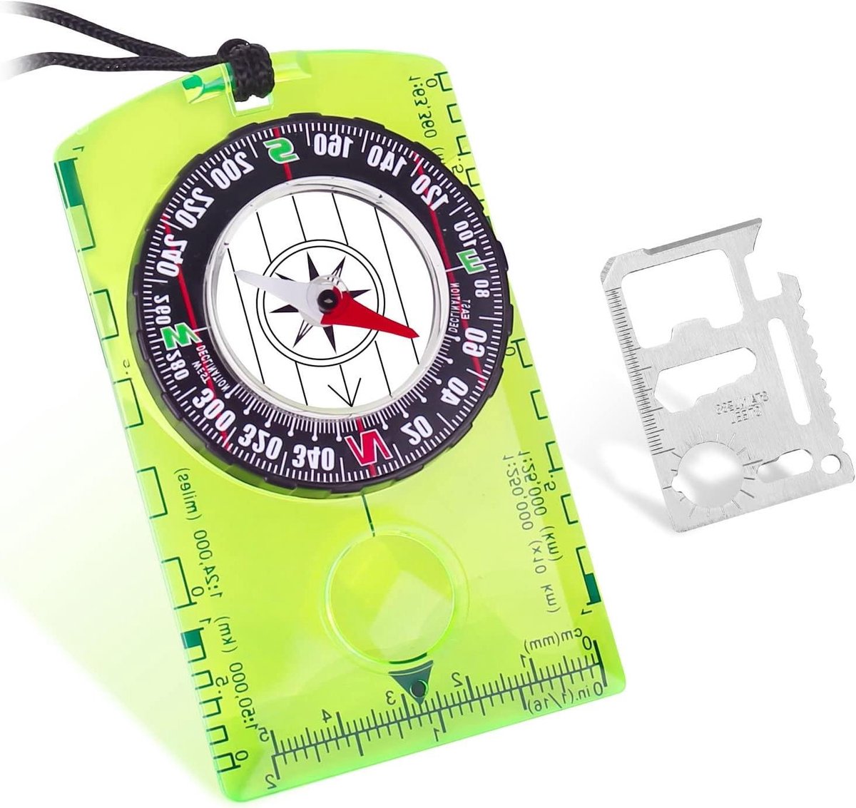 Inovra Plus - Multifunctioneel Kompas voor Navigatie en Outdooractiviteiten