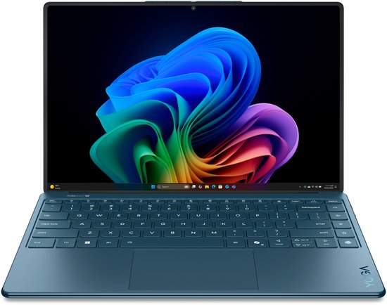 Lenovo Yoga Slim 9 14ILL10 Copilot+ PC Intel Core Ultra 7 258V Laptop 35,6 cm (14") Touchscreen WQUXGA 32 GB LPDDR5x-SDRAM 1 TB SSD Wi-Fi 7 (802.11be) Windows 11 Home Engels Blauwgroen - Lenovo - Hoofdafbeelding