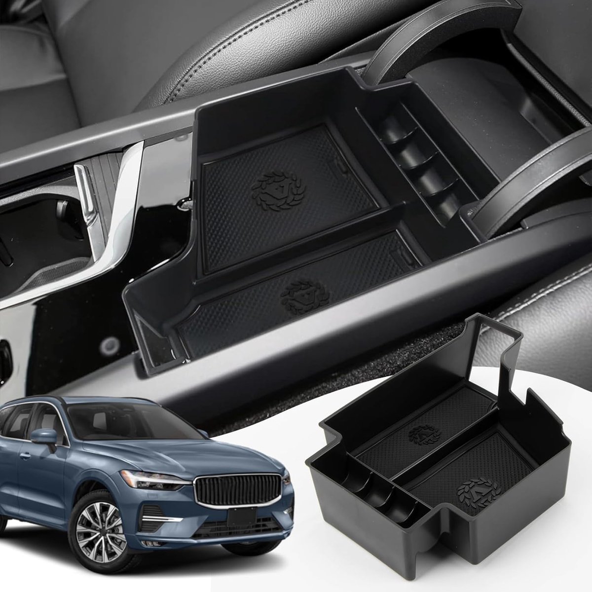 Multifunctionele auto armleuning organizer - auto accessoires - zwart
