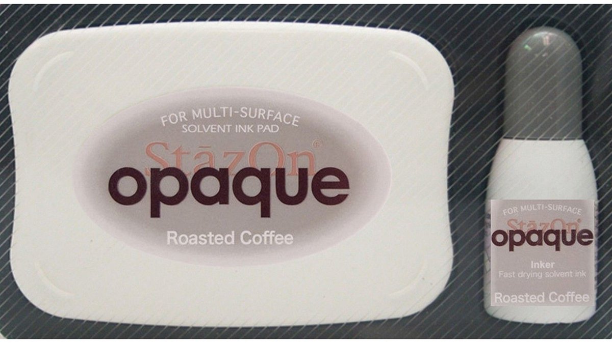 Tsukineko StazOn Opaque Inkpad Roasted Coffe