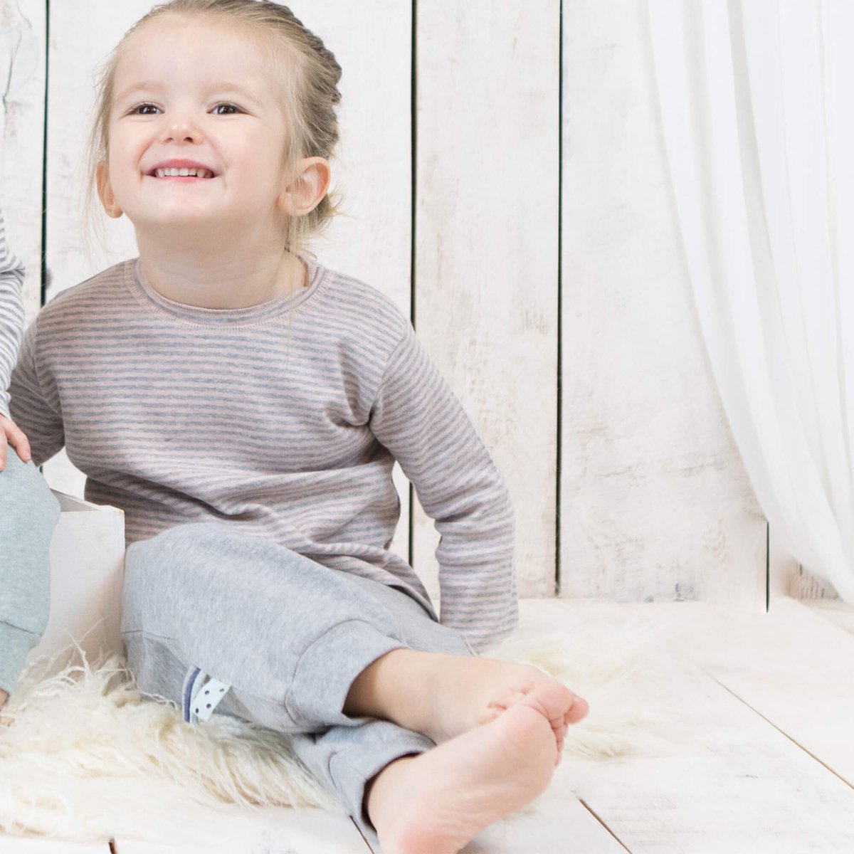Baby-T-shirt met lange mouwen OrganicEra biologische baby-l/s-t-shirt, gestreept