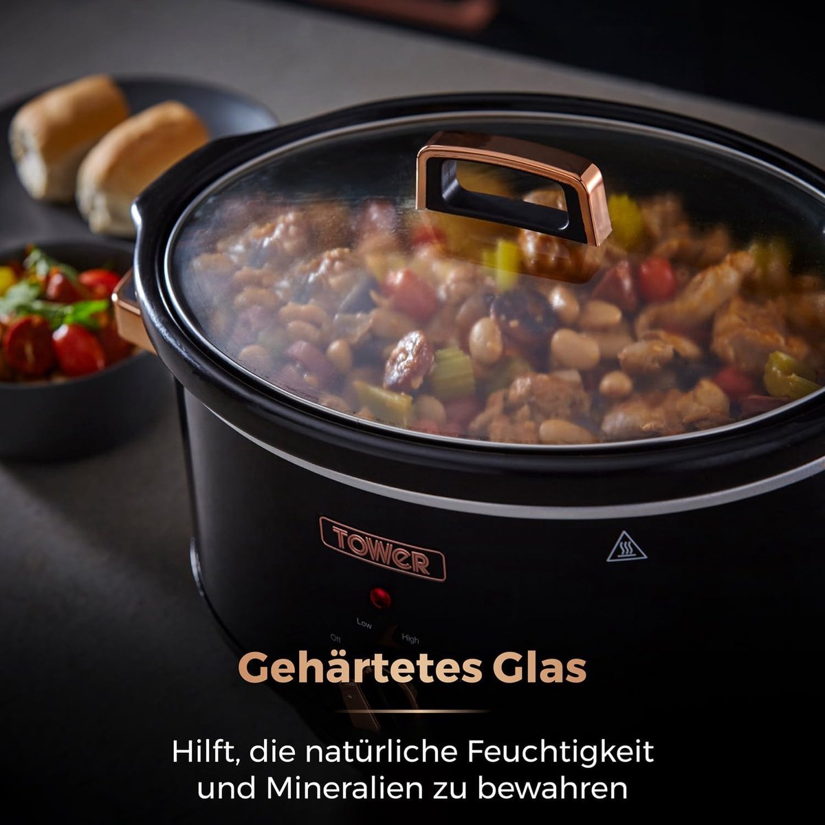 RFWR Slowcooker met 3 kookinstellingen en warmhoudfunctie - afbeelding 2