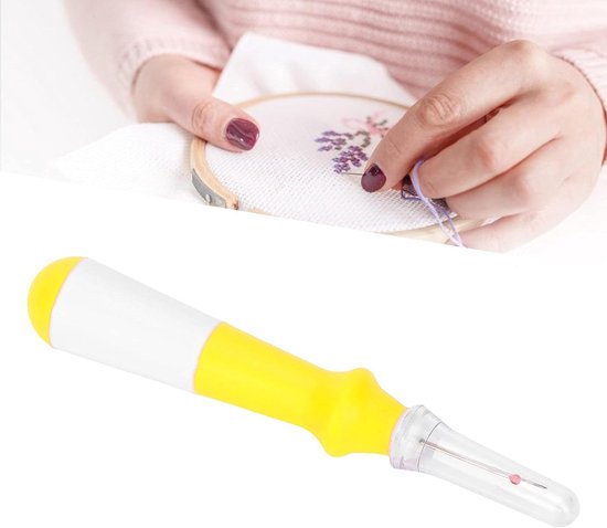 Ergonomische Naaduithaler met Zachte Grip voor Eenvoudig Verwijderen van Steken - Geel