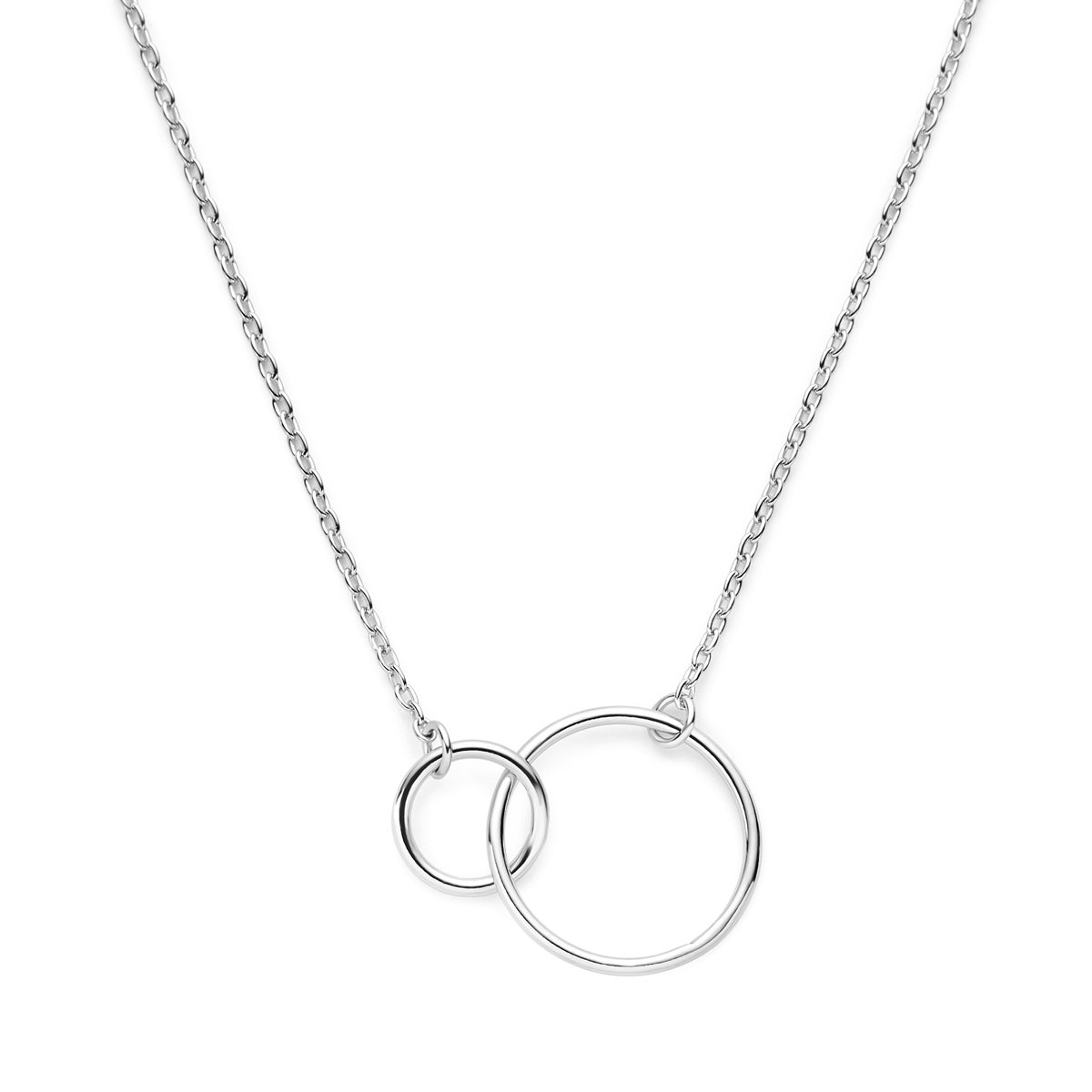Glams ketting rondjes 1,2 mm 41 + 4 cm - 14 mm - Zilver