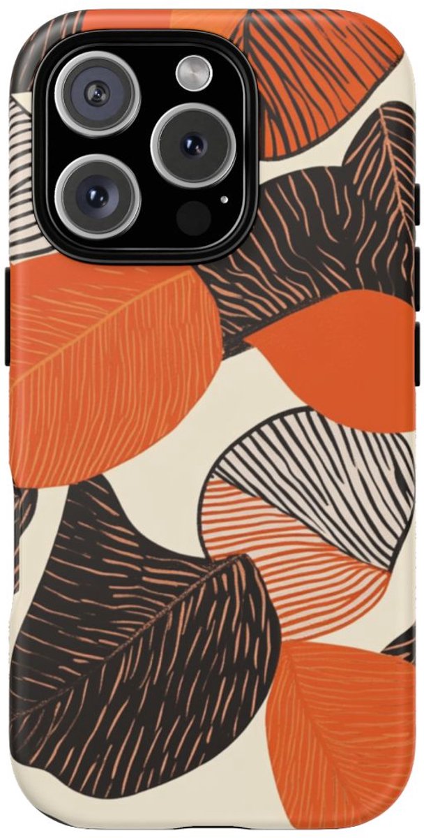 Abstract Herfstbladeren Patroon – Telefoonhoesje Geschikt voor iPhone 16 Pro