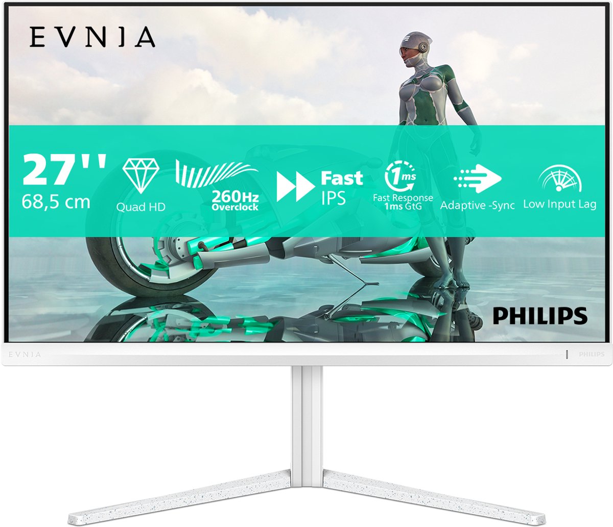 Philips Evnia 27M2N3501PA - QHD IPS Gaming Monitor - 27 inch - 144 Hz - 260 Hz DP OverClock - Philips - €169,00
