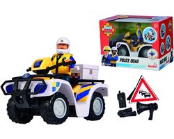 Simba - Brandweerman Sam - Politie quad inclusief figuur - Speelgoedvoertuig - Vanaf 3 jaar