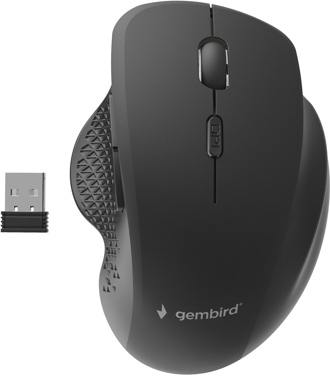 Optical Wireless Mouse GEMBIRD MUSW-6B-02 1600 dpi