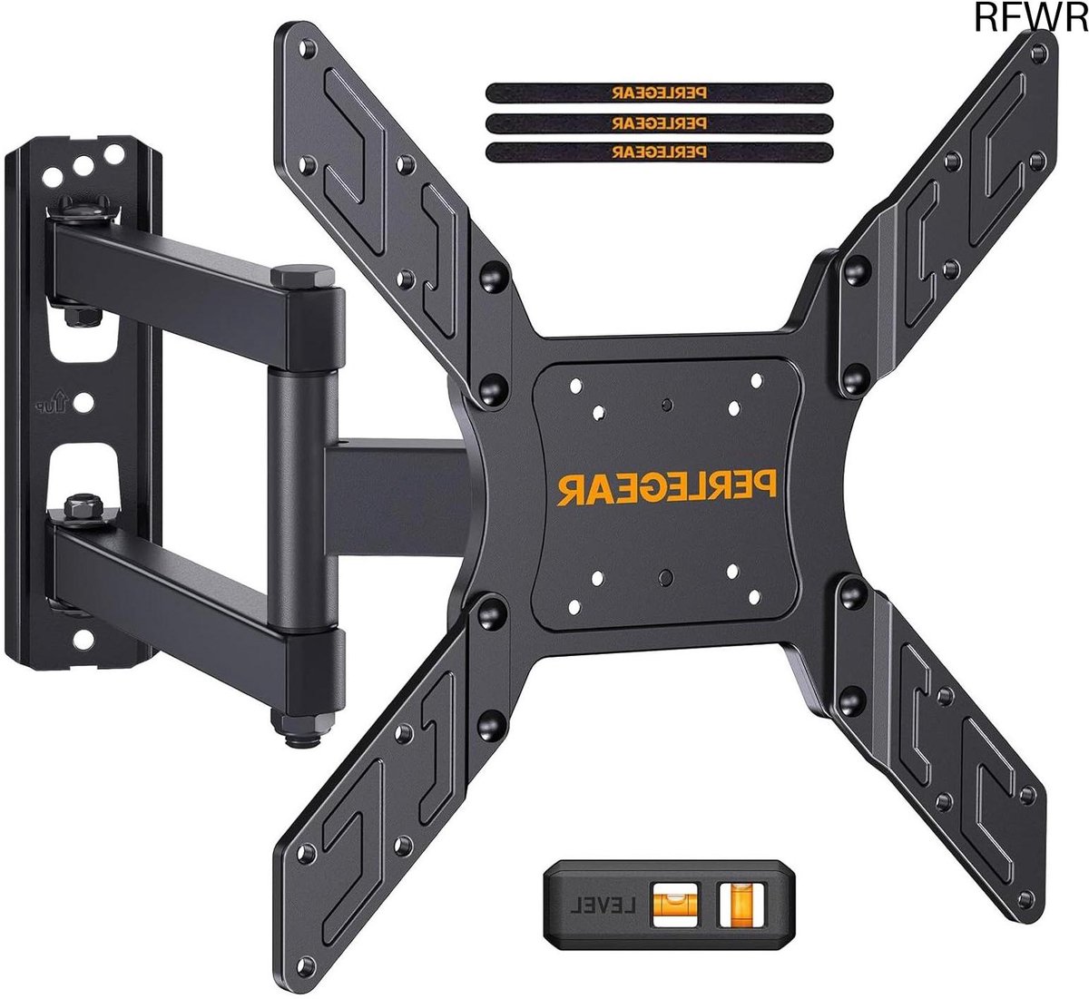 RFWR® Draaibare en Kantelbare TV Muurbeugel voor 26-55 Inch TV's - Uitschuifbaar Tot 45 kg